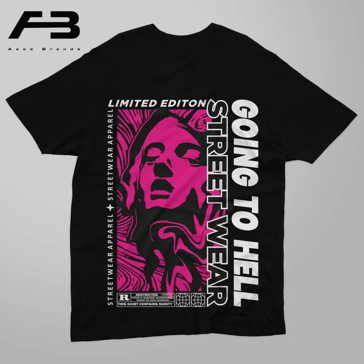 T Shirt trendy STREETWEAR Deign For Men & Women Digital print