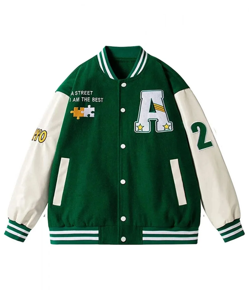 Tokyo A Street I am The Best Letterman Jacket