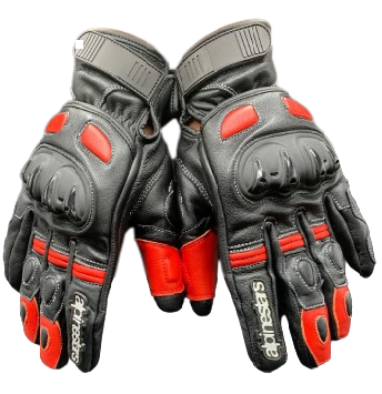 Men’s Leather Bike Gloves for Sports/Street Motorcycle Riding